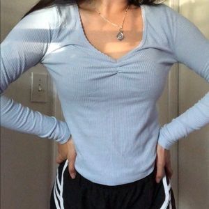 PALE BLUE LONG SLEEVE
